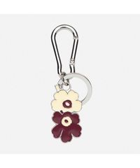 【1営業日発送】マリメッコ marimekko　 Kioski Puhallus Unikko キーチェーン　ワインレッド