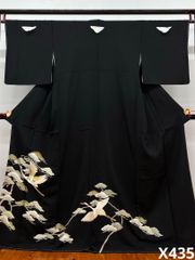 蘇州刺繍 汕頭刺繍 仮絵羽 未仕立て品 吉祥文様 正絹 八掛付き B038