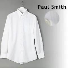 新品 Paul Smith ポールスミス シャドーピンストライプ ボタンダウン ドレスシャツ/ 153203 ホワイト ビジネス カジュアル 長袖 シャツ L -281