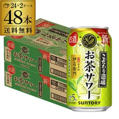送料無料 サントリー こだわり酒場のお茶サワー 伊右衛門 350ml缶×48本 (24本×2ケース) チューハイ 緑茶 サワー 缶チューハイ 緑茶ハイ 長Sのサムネイル