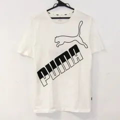 プーマ 半袖Ｔシャツ トップス ロゴT スポーツウエア レディース Mサイズ 白×黒 PUMA 【中古】