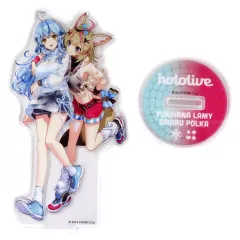 【中古】アクリルスタンド・アクリルパネル 雪花ラミィ＆尾丸ポルカ アクリルスタンド(おでかけver.) 「バーチャルYouTuber ホロライブ hololiveくじ～ホロライフ!～りぴーと!」 アクリルスタンド賞