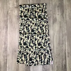 ★APE エイプ 初期 スタカモ スカーフ マフラー カーキ★ GORE-TEX WIND STOPPER 1ST CAMO POCKET FLEECE SCARF（マフラー