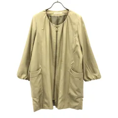 green label relaxing グリーンレーベルリラクシング 長袖 バルーンスリーブ ノーカラー ジャケット ベージュ ユナイテッドアローズ レディース 古着