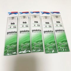 【5点セット】がまかつ gamakatsu サイズ4針0.6