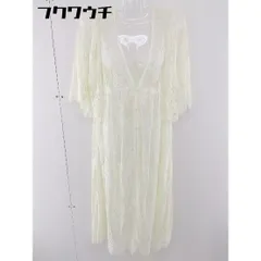 ◇ Another Edition アナザーエディション 総レース 七分袖 ロング ワンピース アイボリー レディース 【中古】 【1105260004955】