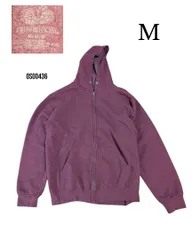 無地　フルーツオブザルーム　古着裏起毛フルジップスウェットパーカー　Mノームコア