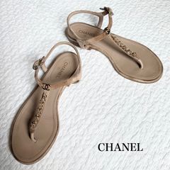 シャネル　CHANEL (35.5) トングサンダル　サムループ　ココマーク 2024年 春夏 新作 CHANEL シャネル サンダル トング ココマーク