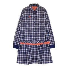 サイズ：L LE COQ GOLF ルコックゴルフ  ポロワンピース チェック柄 ネイビー系 [240001244143] ゴルフウェア レディース ストスト