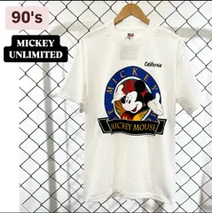90s anvil MICKEY UNLIMITED  Disney vintage Mickey OLDDisney deadstock USA 90年代　アンビル　アメリカ製　シングルステッチ　メンズ　レディース　ユニセックス　古着　ヴィンテージ　M