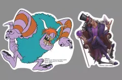 【中古】シール・ステッカー ドクター・ファシリエ＆スグモドル ステッカーセット 「セガ ラッキーくじONLINE ディズニーヴィランズ＆ディズニーキャラクター2024」F-5賞