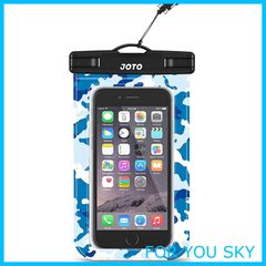 【人気商品】JOTO 防水ケース IPX8認定 携帯電話用ドライバッグ 最大7.0”スマホに対応可能 適用端末：iPhone 14 13 Mini Pro Max・iPhone 12・11・XS・XR・8・Android -カモブルー