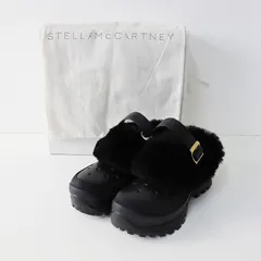 未使用 ステラマッカートニー STELLA McCARTNEY エコファー エコレザーストラップシューズ 35/ブラック 靴 ビブラム【2400013838634】のサムネイル