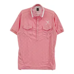 サイズ：L OAKLEY オークリー  半袖ポロシャツ スカル総柄 ピンク系 [240101493057] ゴルフウェア メンズ ストスト