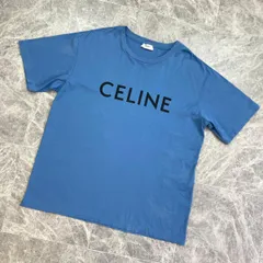 supreme様専用ページ【中古】 CELINE （セリーヌ） ﾛｺﾞ Tｼｬﾂ L メンズ衣類 半袖カットソー  Blue ブルー 2X681671Q 07XU used:AB