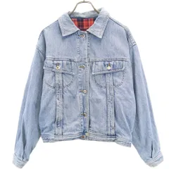 バナナリパブリック 90s USA製 オールド デニムジャケット M ブルー系 Banana Republic ジージャン トラッカー レディース