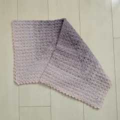 ひざかけ・ブランケット：ベビーブランケット・おくるみ《センターダイアゴナル：ピンク～グレープ》ハンドメイド