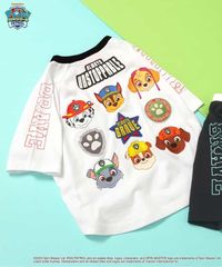パウ・パトロール ワッペンTシャツ　BREEZE J307A25　ホワイト