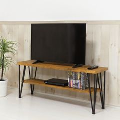LOWYA 天然木 テレビボード ヴィンテージ風 117cm - メルカリ