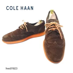 COLE HAAN スニーカー ウイングチップ スエード 8 ブラウン コールハーン スエード hws01823