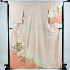 専用ページk-6564 和田光正 上品な色味にデザイン 正絹 紋なし 袷 訪問着 ○【最終値下げ】404mh64○和田光正 夏着物 訪問着 金彩友禅 竪