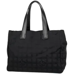 【在庫一掃】 シャネル CHANEL ニュートラベルライン トート MM ココマーク ショルダーバッグ トートバッグ ナイロンジャガード ブラック A15991 レディース 【中古】