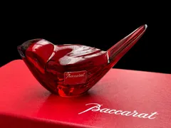 バカラ クリスタル ハト 鳩 鳥 ルビー 2102796 Baccarat Loving