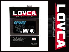 ★送料無料★LOVCA SPORT 5W-40/4L ★日本製 100%化学合成★ラブカ