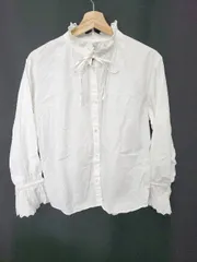 ◇ Θ JOURNAL STANDARD relume ジャーナルスタンダード レリューム フリル 長袖 シャツ ブラウス サイズF ホワイト系 レディース E  【1507230014429】