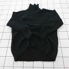 ◇ ⊆ FREAK'S STORE フリークスストア タートルネック 長袖 ニット セーター サイズF ブラック系 レディース E  【1509180012661】