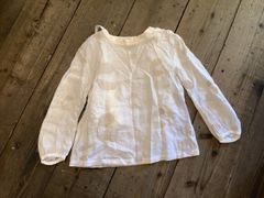 美品　mina perhonen ミナ ペルホネン　ブラウス　リネン　麻