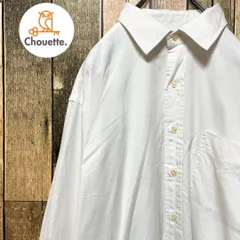《90年代当時物》ポロバイラルフローレン Polo By Ralph Lauren 白☆長袖シャツ XL 無地柄 ホワイト h