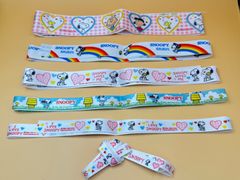 RKJ97 SNOOPY スヌーピー レトロ  サテンリボン リボンテープ　6種類 手芸 ラッピング チャーリーブラウン ウッドストック