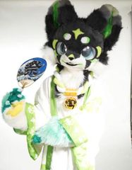 着ぐるみヘッド kigurumi NO.156 猫 青 水色 ファースーツ 全頭