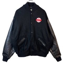 SIMPSON シンプソン 中綿 スタジャンL ウール フェイクレザー