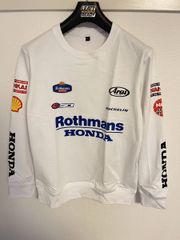 ★アウトレット★ 新品 L ロスマンズ Rothmans x honda HRC MotoGP スウェット バイクウエア 長袖オートバイ レーシング アウトドア