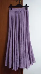 大きいサイズ マキシ丈 ロングスカート フレアースカート  フレアスカート Lサイズ