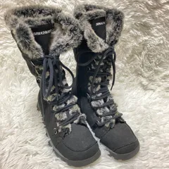 スケッチャーズ　SKECHERS　ロングブーツ　スノーブーツ　ファー