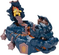 スーパーマリオ クッパ島城プレイセット 2.5インチのクッパアクションフィギュア&インタラクティブピース付き