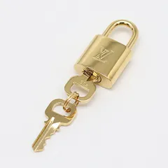 良品 ケース付 ルイヴィトン 南京錠 キー2本セット ブランド小物 アクセサリー IGR 2000000 NSK