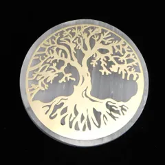 セレナイト♡プレート♡金の木No.1014