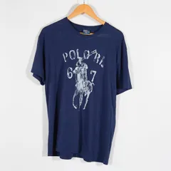ポロラルフローレン  POLO RALPH LAUREN Tシャツ Mサイズ 古着 ヴィンテージ ネイビー