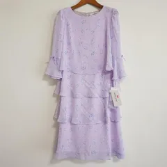 #anc ギャラリービスコンティ GALLERYVISCONTI ワンピース 2 紫 花柄 リボン フリル タグ付き 美品 レディース [899509]のサムネイル
