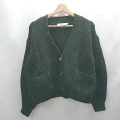 ◇ ⊇ MOUSSY マウジー ニット 長袖 カーディガン サイズF ブラック レディース E  【1502030002522】