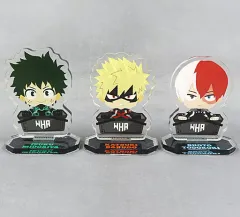 【中古】アクリルスタンド・アクリルパネル 緑谷＆爆豪＆轟 カゴコレ アクリルスタンドセット 「僕のヒーローアカデミア THE MOVIE ワールド ヒーローズ ミッション」