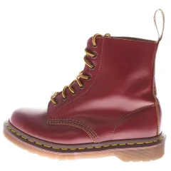 希少【Dr.Martens】ドクターマーチン　英国製 6ホール　チェリーレッド 英国製 DR.MARTENSドクターマーチン 6ホールブーツ チェリー