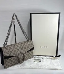 中古美品正規品 グッチ ディオニュソス 2wayチェーンバッグ ミディアム ベージュ