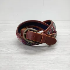 J.PRESS ジェイプレス Jプレス レザーベルト 革ベルト ブラウン c-2404-YR1LCM0300_02.jpg