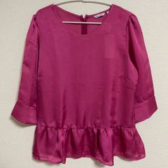 レディース 新品 七分 トップス　ピンク ブラウス 夏 きれい 11号 婦人