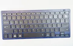 【HY】【美品】エレコム TK-FBP102BU｜Bluetooth ワイヤレスキーボード｜パンタグラフ式・省電力・マルチOS対応 3台同時接続 薄型 軽量 パンタグラフ式ミニキーボード[ゆうパケット発送、送料無料]HY002